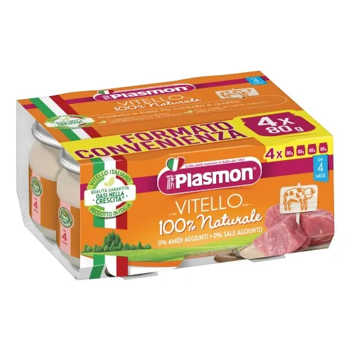 PLASMON OMOGENEIZZATO VITELLO 4 X 80 G