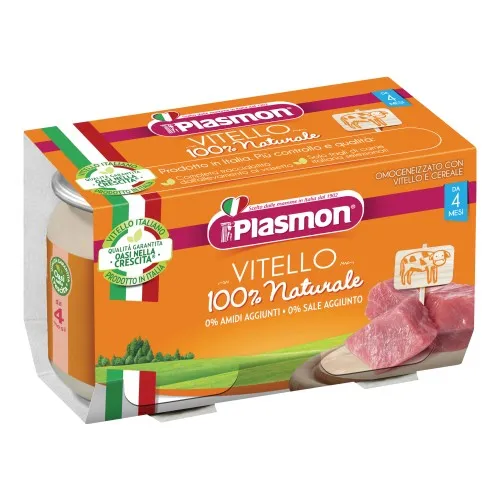 PLASMON OMOGENEIZZATO VITELLO 120 G X 2 PEZZI