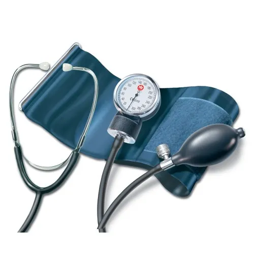 Pic sfigmomanometro misuratore di pressione aneroide con stetoscopio