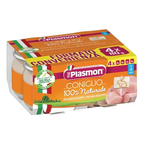 PLASMON OMOGENEIZZATO CONIGLIO 4 X 80 G