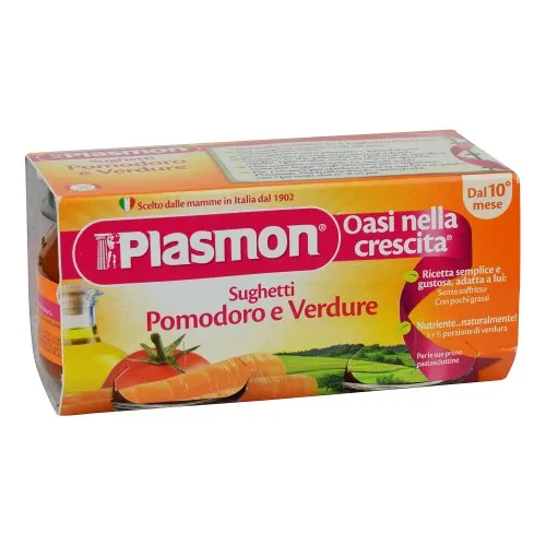 PLASMON SUGHETTO POMODORO E VERDURE 80 G X 2 PEZZI