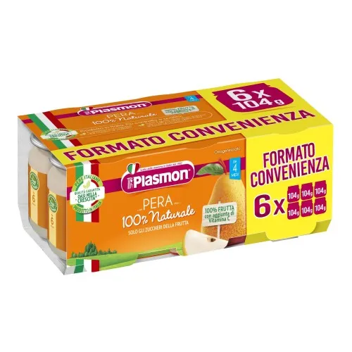 PLASMON OMOGENEIZZATO PERA 6 X 104 G