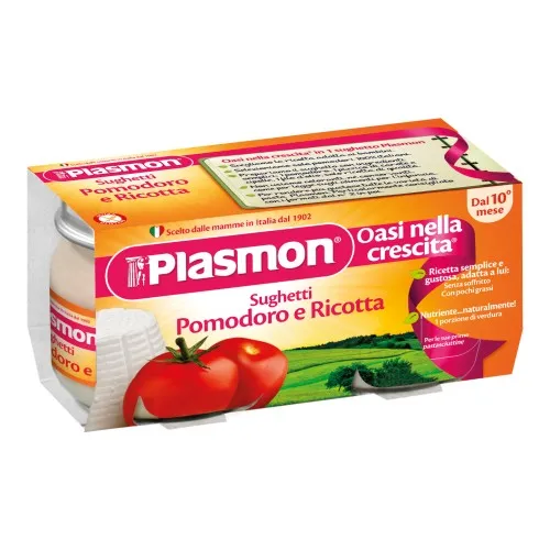 PLASMON SUGHETTO POMODORO E RICOTTA 80 G X 2 PEZZI