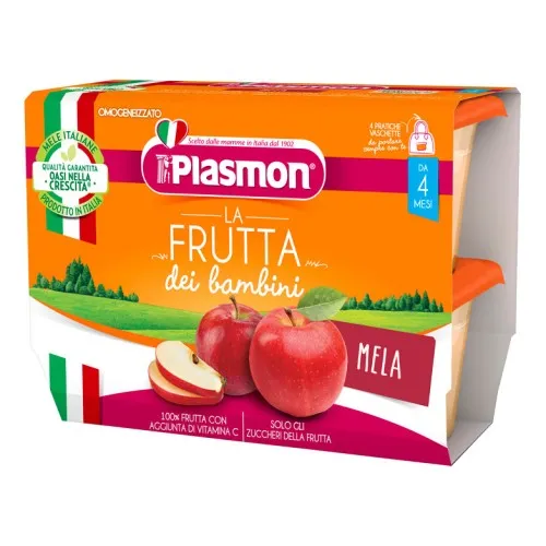PLASMON SAPORI DI NATURA OMOGENEIZZATO MELA 100 G X 4 PEZZI