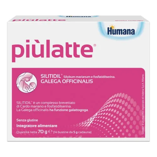 Piulatte 14 buste - Integratore per la produzione del latte materno - Scadenza 07/24