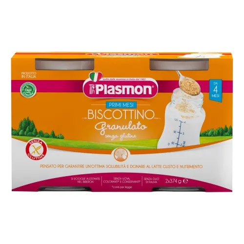 PLASMON BISCOTTINO GRANULATO 2 X 374 G