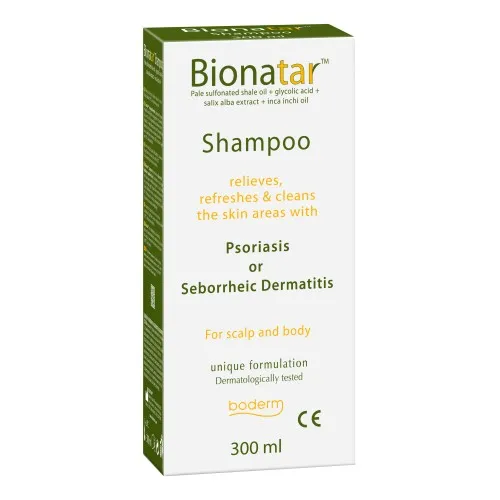 BIONATAR SHAMPOO INDICATO IN PRESENZA DI SINTOMI DI PSORIASIO DERMATITE SEBORROICA 300 ML CE