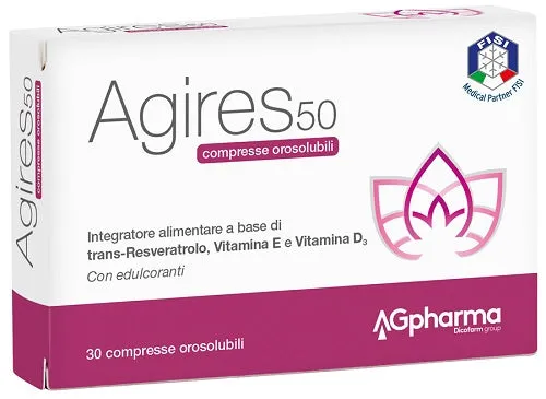AGIRES 50 30 COMPRESSE OROSOLUBILI SCATOLA 5,4 G
