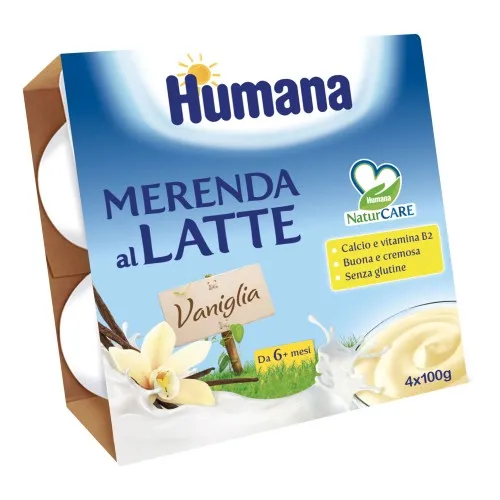HUMANA MERENDA VANIGLIA 4 X 100 G
