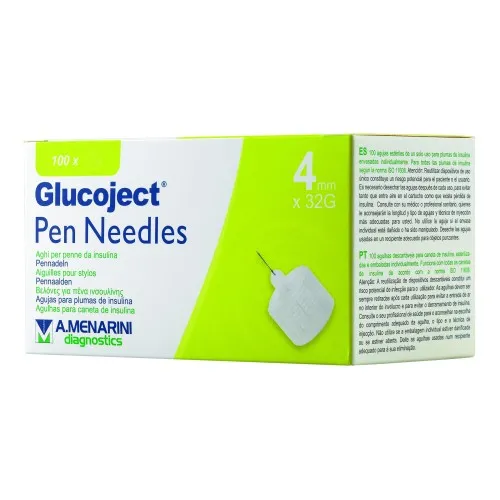 AGO PER PENNA DA INSULINA GLUCOJECT LUNGHEZZA 4 MM GAUGE 32100 PEZZI