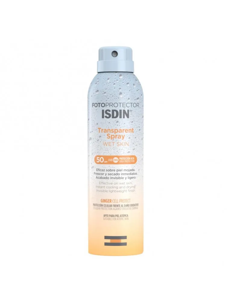 Isdin Fotoprotector Spray Transparent Wet Skin Spf 50+ 250ml