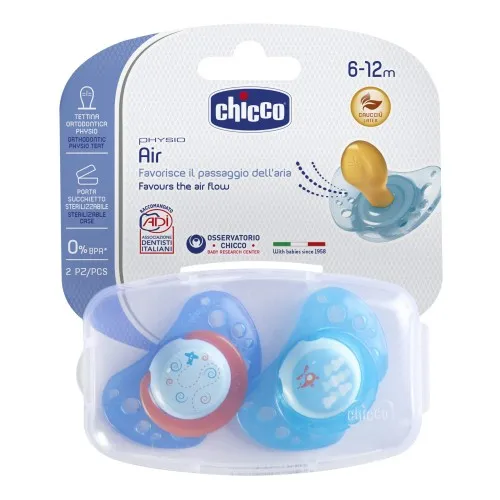 CHICCO SUCCHIETTO AIR BOY IN CAUCCIU' 6-16 MESI 2 PEZZI