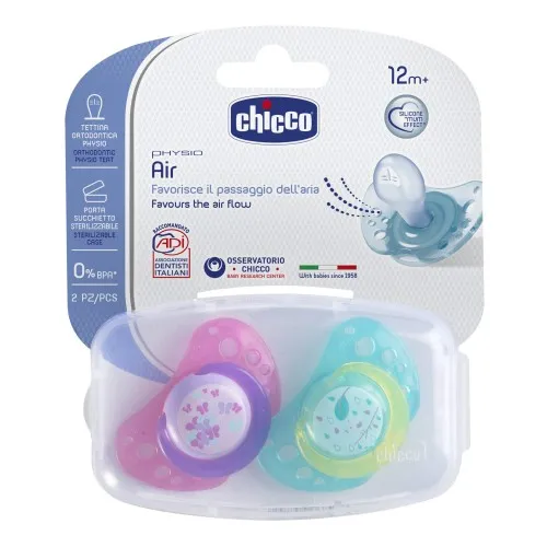 CHICCO SUCCHIETTO AIR GIRL IN SILICONE 16-36 MESI 2 PEZZI