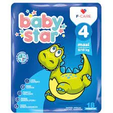 PANNOLINO BABYSTAR 8/18KG T4 18 PEZZI