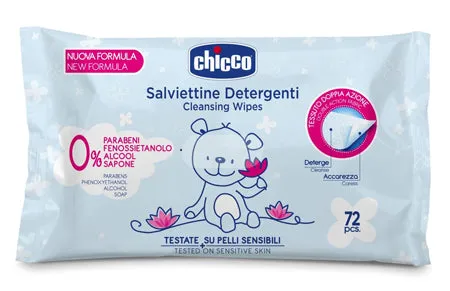 CHICCO COSMESI SALVIETT 72 PEZZI SENZA PLAQ