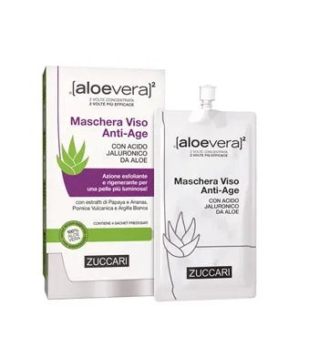 ALOEVERA2 MASCHERA VISO ANTIAGE 4 SACCHETTI 20 ML