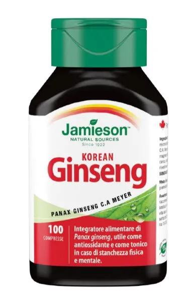 JAMIESON KOREAN GINSENG 100 COMPRESSE