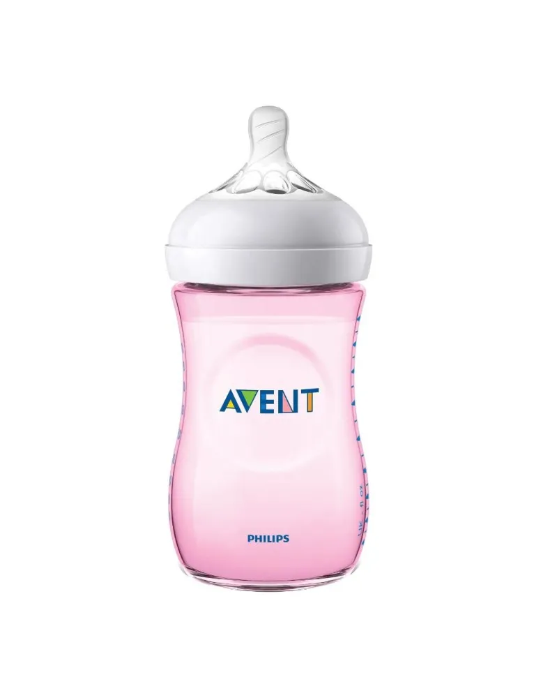 AVENT Bib.Natural Rosa 260ml