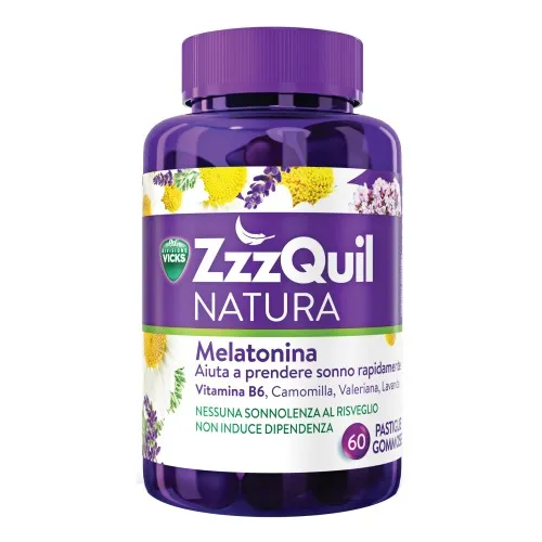 ZzzQuil NATURA - Integratore alimentare per prendere sonno rapidamente - Formato 60 pastiglie