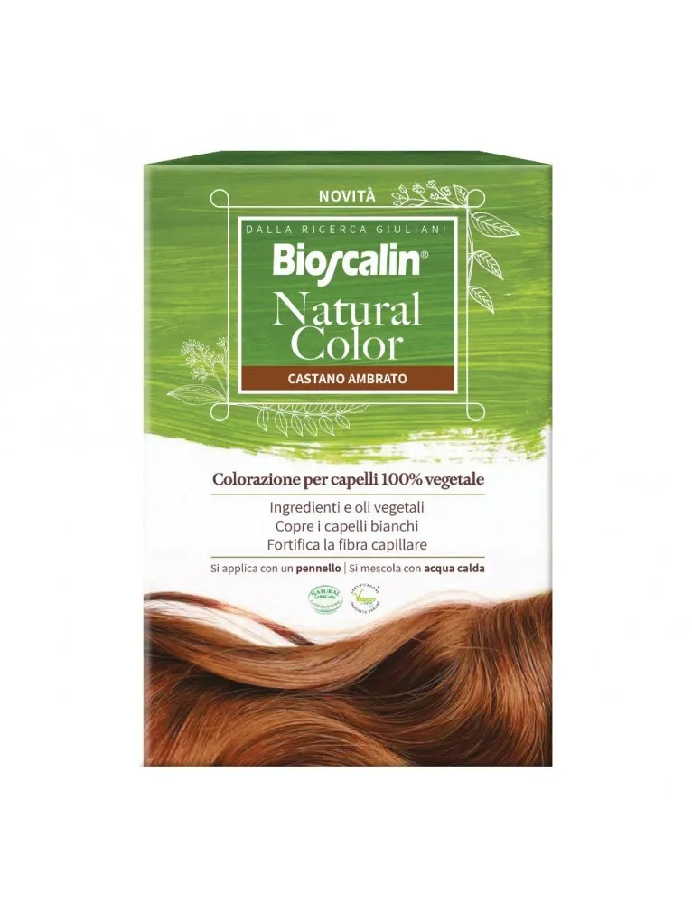 Bioscalin Natural Color Colorazione 100% Vegetale Castano Ambrato