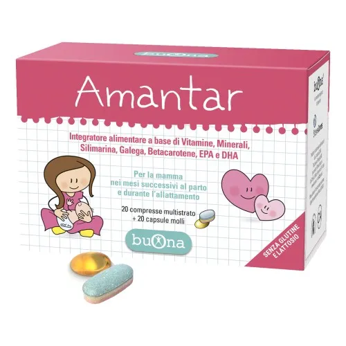 AMANTAR 20 COMPRESSE DA 1,6 G + 20 CAPSULE DA 0,637 G