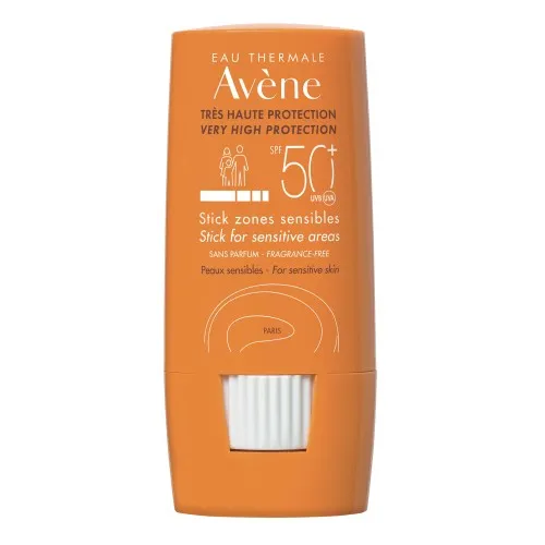 Avene Solare Stick zone sensibili spf 50+ per tutta la famiglia - Formato 8 g