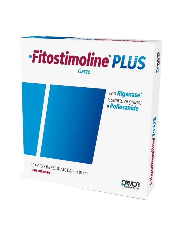 Fitostimoline Plus Garze 10x10cm 10 Pezzi