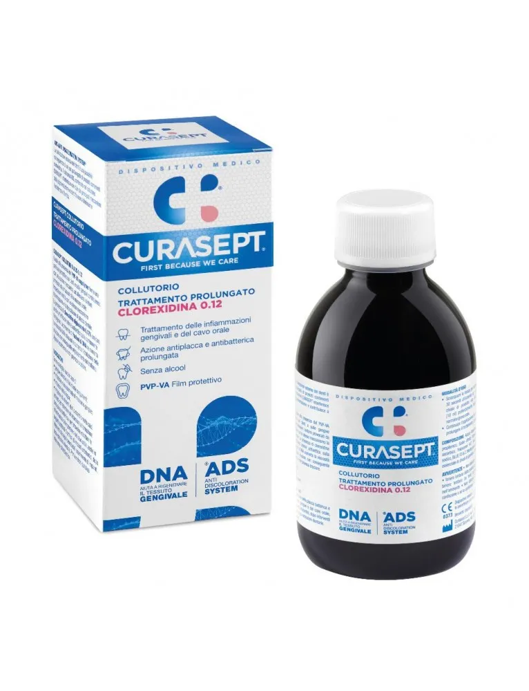 Curasept Colluttorio Trattamento Prolungato ADS 0,12 + DNA 200ml