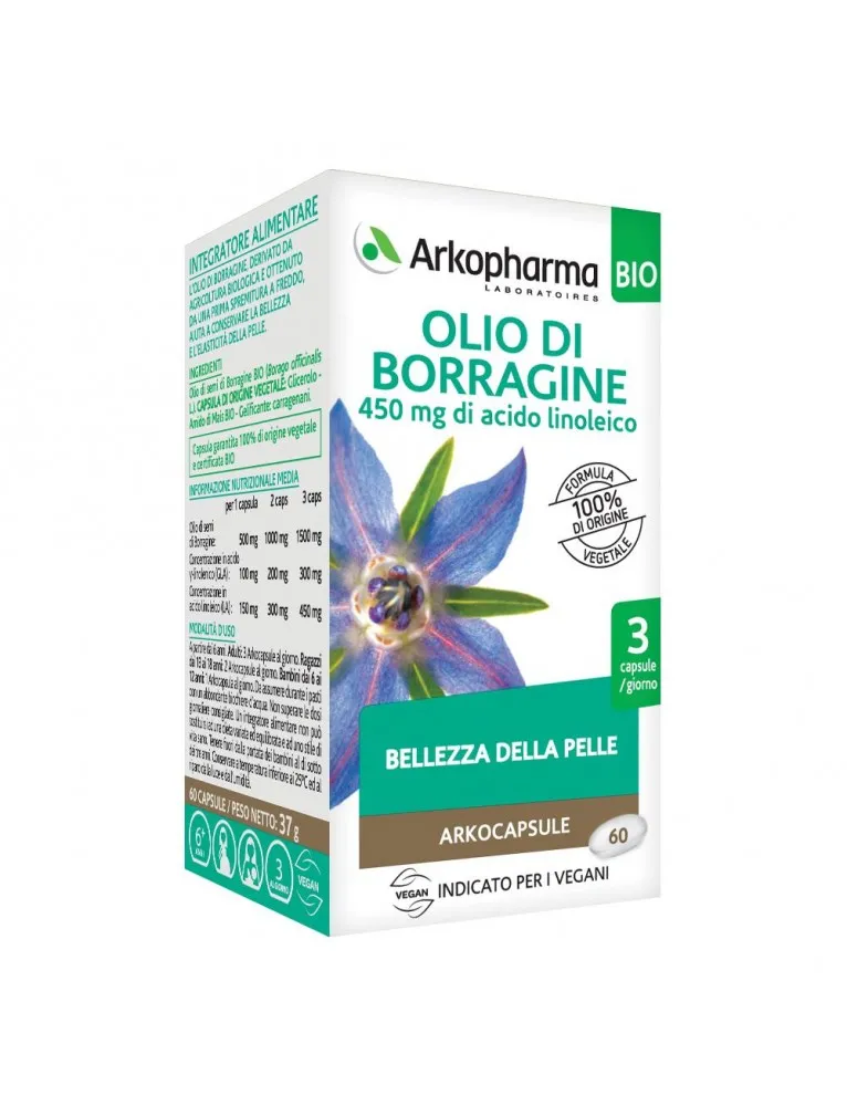 Arkocapsule Olio Borragine Bio 60 Compresse