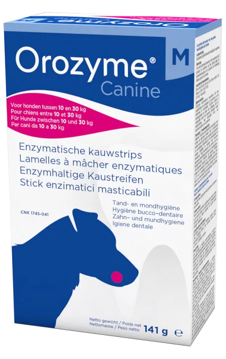 OROZYME CANINE STRISCE ENZIMATICHE MASTICABILI PER CANI DI TAGLIA MEDIA