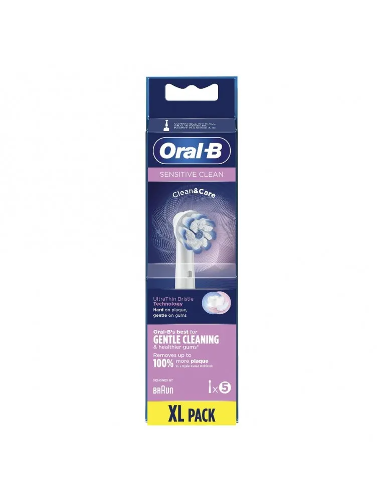 Oral-B Testine di Ricambio Eb-60-5 Sensitive Cleaning 5 Pezzi