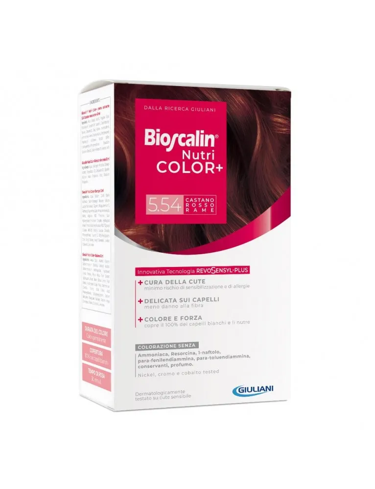 Bioscalin Nutri Color+ Colore Permanente Capelli 5.54 Castano Rosso Rame