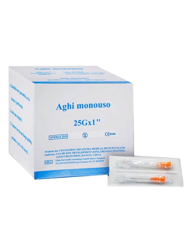 AGO 25g 25mm LUERLOCK 100pzGMD