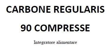 CARBONE REGULARIS 90 COMPRESSE