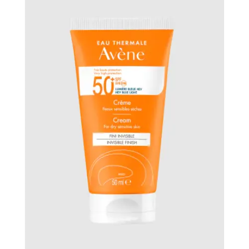 Avene Crema solare viso indicata per pelli secche e sensibili  SPF50+  - Formato 50 ml