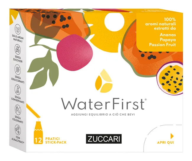 WATER FIRST ANANAS-PAPAYA-PASSION FRUIT 12 STICK PACK