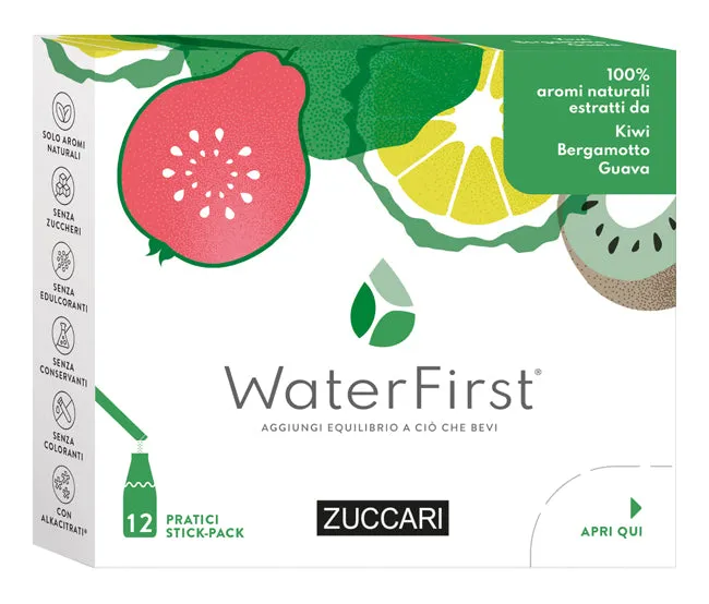 WATER FIRST KIWI-BERGAMOTTO-GUAVA 12 STICK PACK