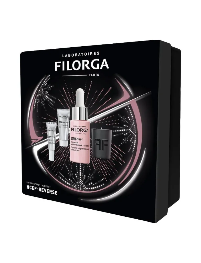 Filorga Cofanetto Natale 2023 NCEF - NCEF Shot + NCEF Reverse Eyes + NCEF Night Mask + Candela Profumata