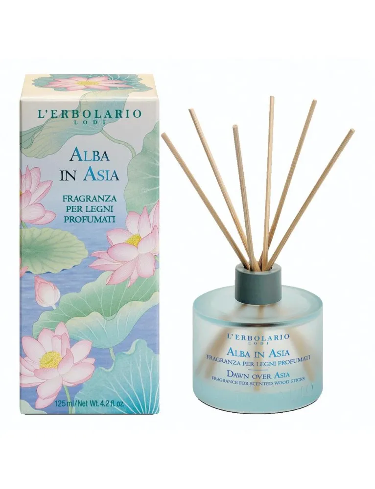 L'Erbolario fragranza per legni profumati alba in asia 120ml