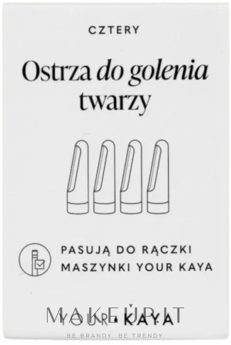 Lame di ricambio per rasatura viso, 4 pz.