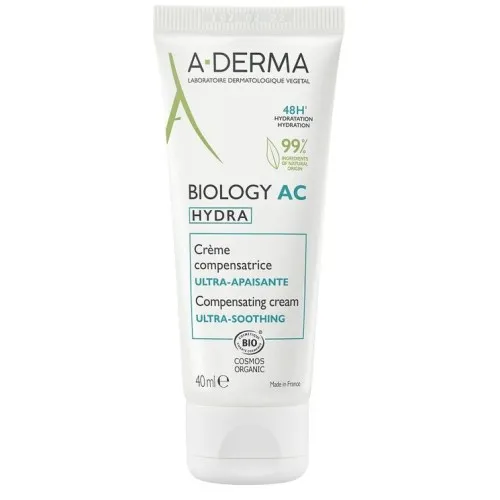 A-derma Biology AC Hydra Crema ultra-lenitiva - Tubo da 40 ml.