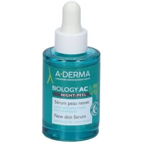 A-Derma Biology Ac Siero Anti-Imperfezioni per Pelle grassa a Tendenza Acneica - Flacone 30 ml