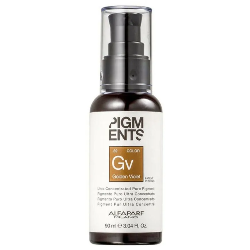 Alfaparf Pigments Gv Golden Violet 90ml - Pigmento Puro Ultra Concentrato capelli castani e castani chiari