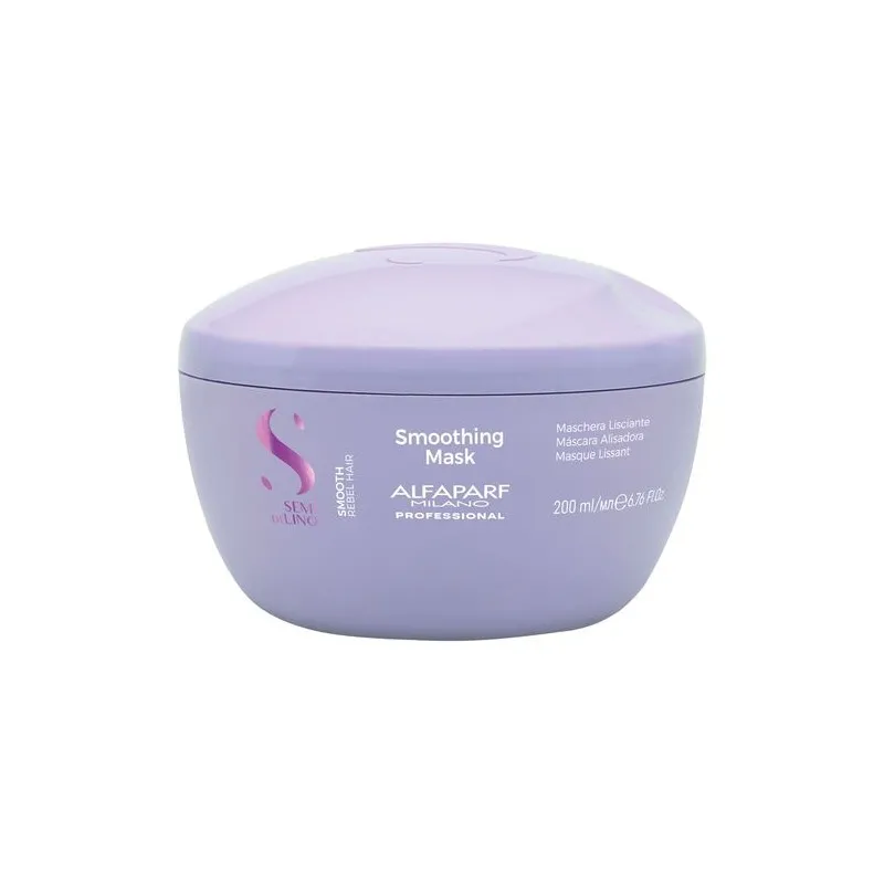 Alfaparf Semi Di Lino Smoothing Mask 200ml - maschera idratante lisciante disciplinante capelli ribelli