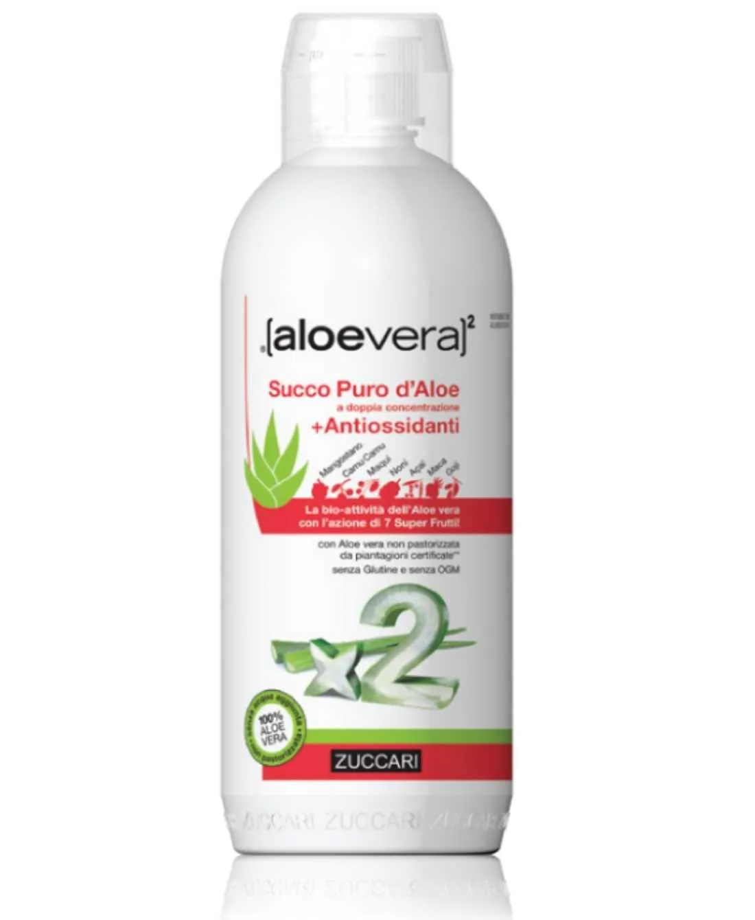 Zuccari Linea aloevera2 Aloe Vera Puro Succo + Antiossidanti