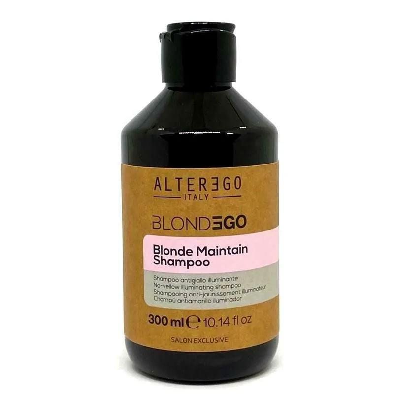 Alter Ego BlondEgo Blonde Maintain Shampoo 300ml - shampoo antigiallo capelli decolorati biondi grigi
