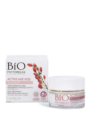 Bio Phytorelax Active Age Goji Trattamento Viso Rigenerante Speciale Notte 50ml