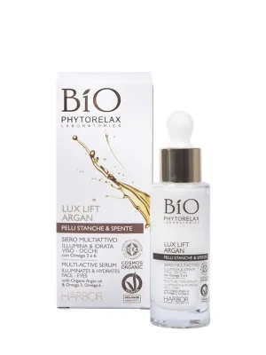 Bio Phytorelax Lux Fit Argan Pelli Stanche & Spente Siero Multiattivo Illumina & Idrata Viso - Occhi 30 ml