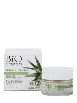 Bio Phytorelax Sebum Aloe Vera Crema Gel Normalizzante Viso 50 ml