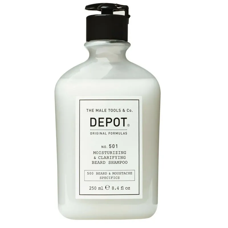 Depot No.501 Moisturizing & Clarifying Beard Shampoo 250ml - shampoo barba idratante  purificante